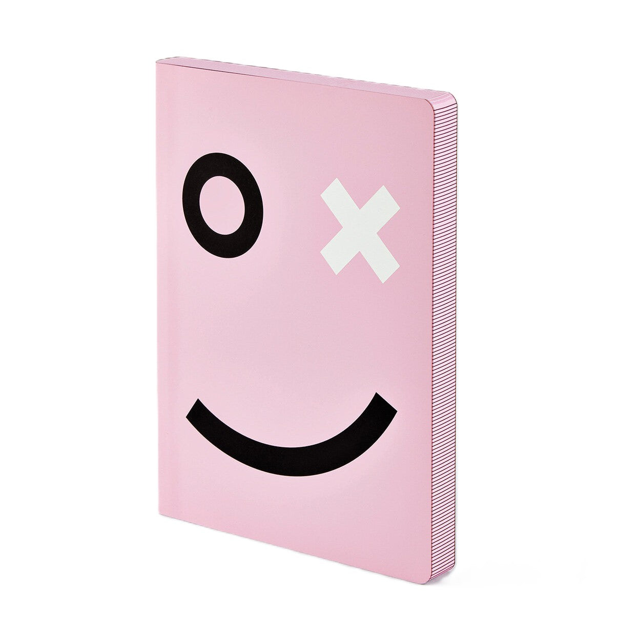 Notizbuch „nuuna Graphic L OX“ mit recyceltem Leder-Cover und Punktraster, Format 165x220 mm – elegantes Journal für kreative Ideen