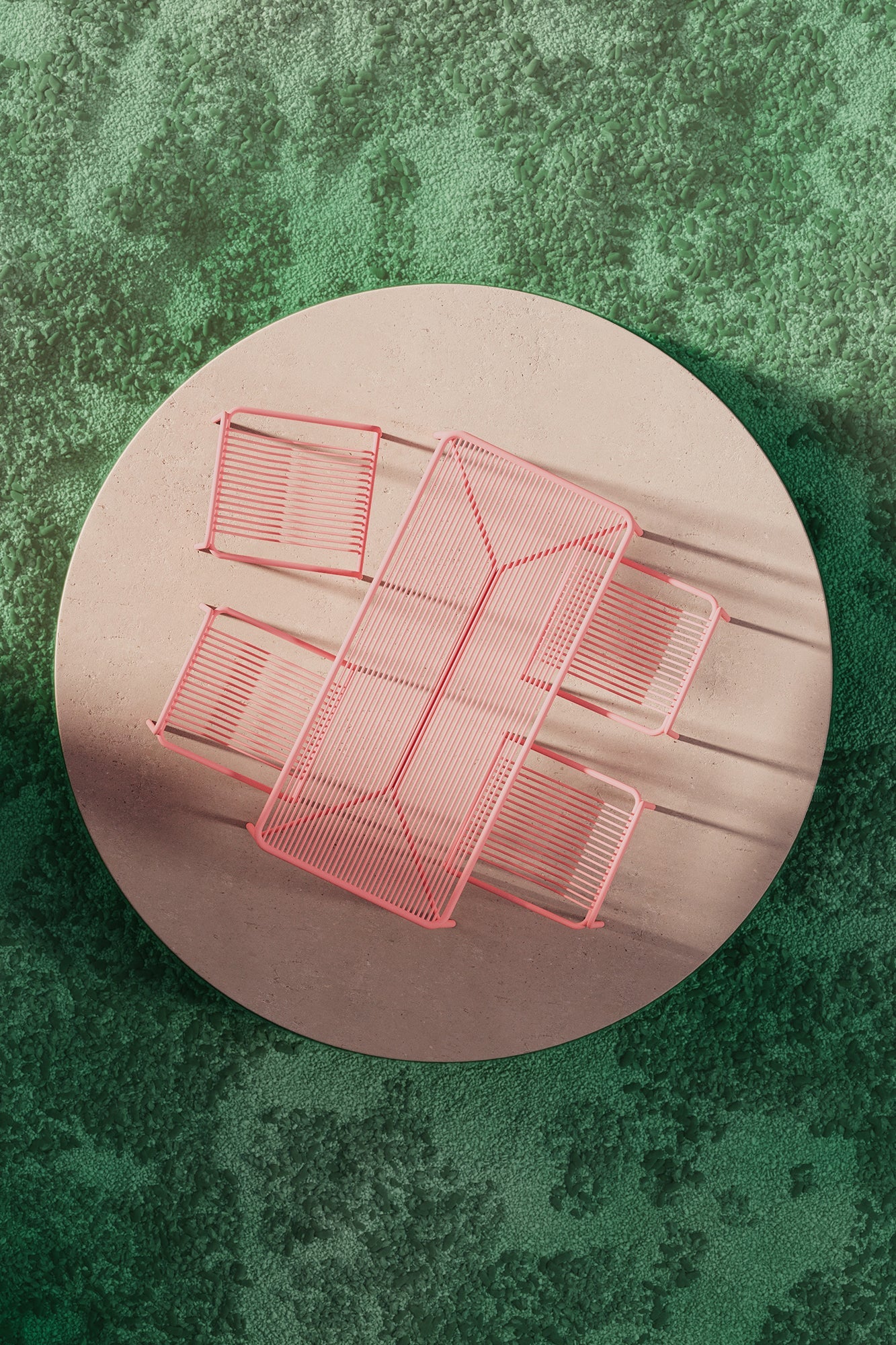 Outdoor Dining Set | IVY | soft pink