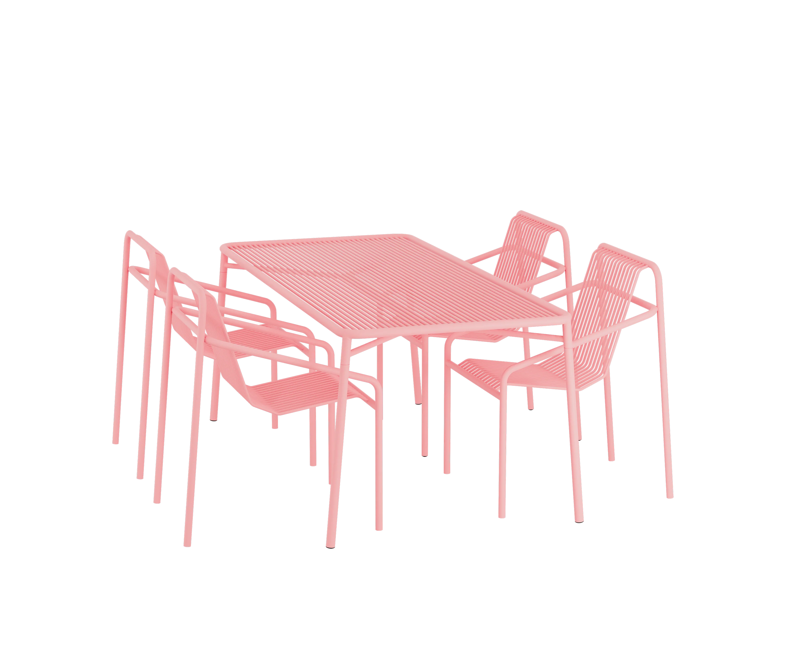 Outdoor Dining Set | IVY | soft pink