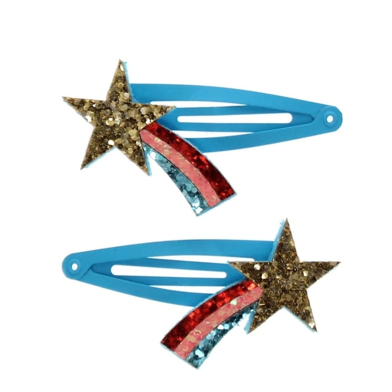 Glitzer-Haarspangen | Shooting Star 2er-Set