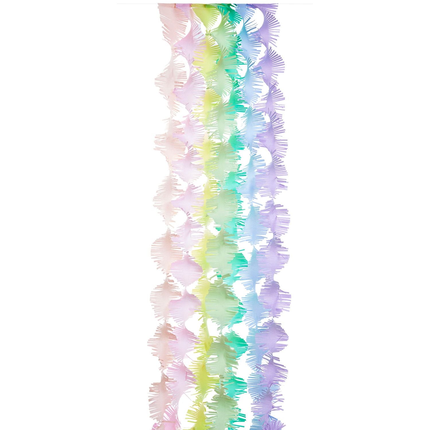 Girlande Krepp | Regenbogen Pastell