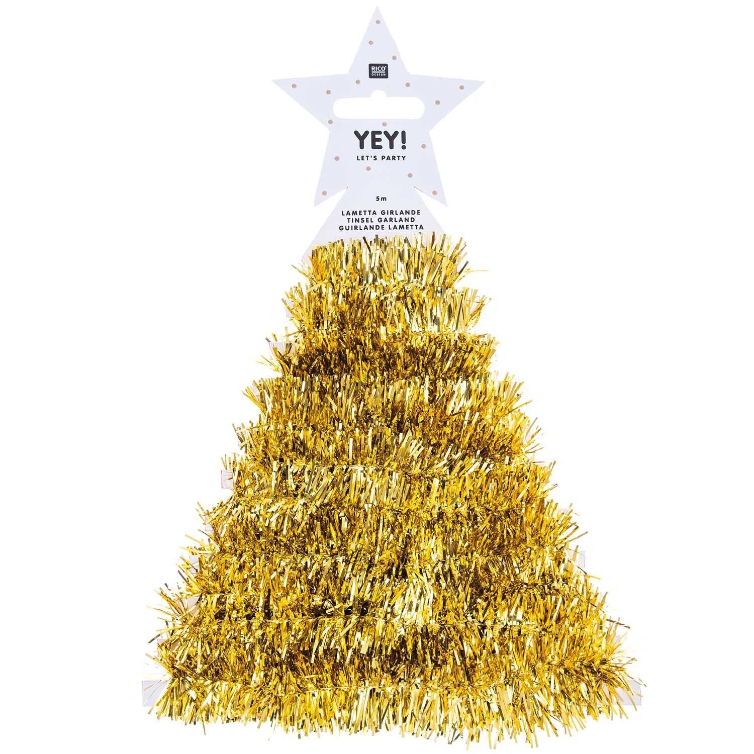 Girlande Lametta | Gold