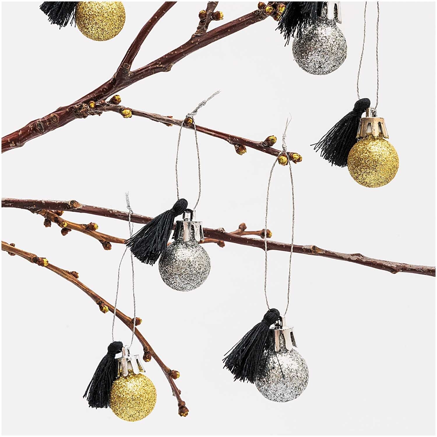 Mini Kugel Anhänger | Gold/Silber