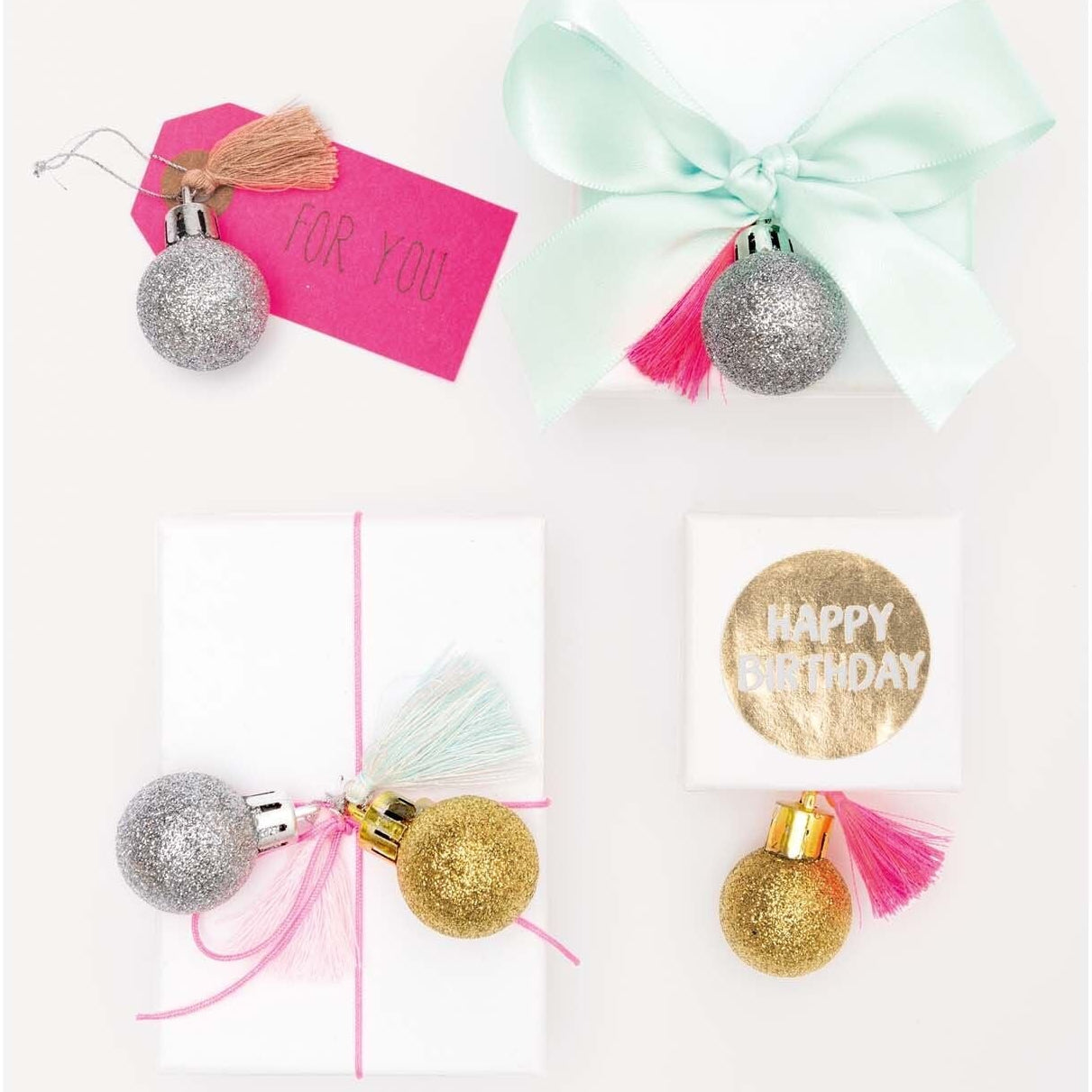 Mini Kugel Anhänger | Neon Pastell