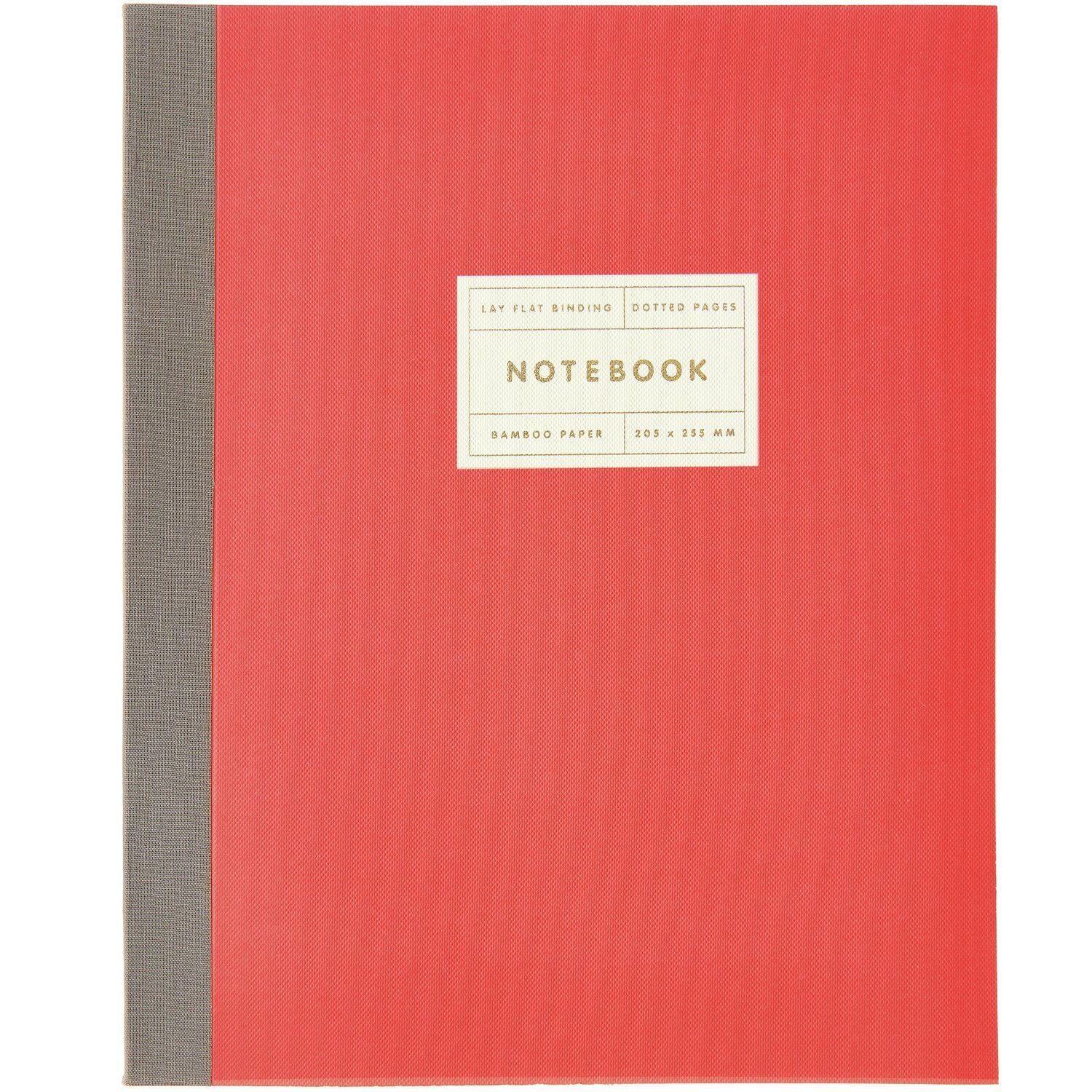 Notizbuch L Goldrand | Neonrot