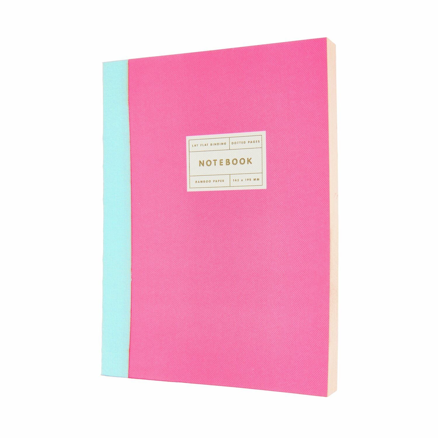 Notizbuch S Goldrand | Neonpink