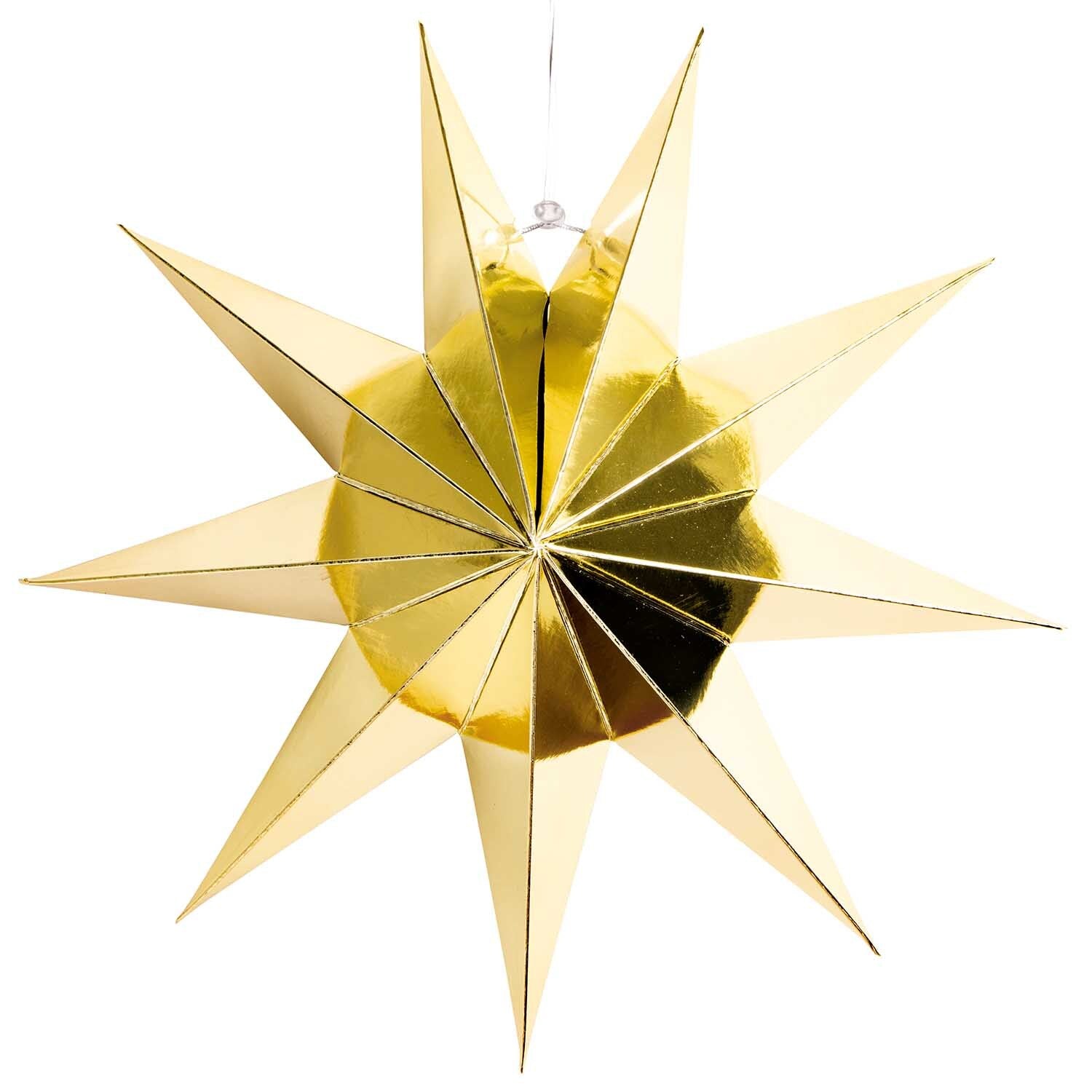 Papierstern S | Gold Glänzend 28 cm