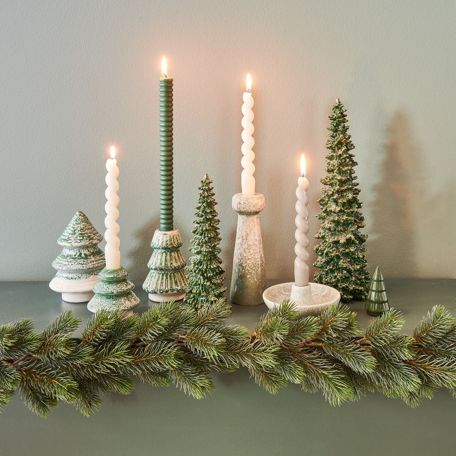 Porzellan Tannenbaum | Grün