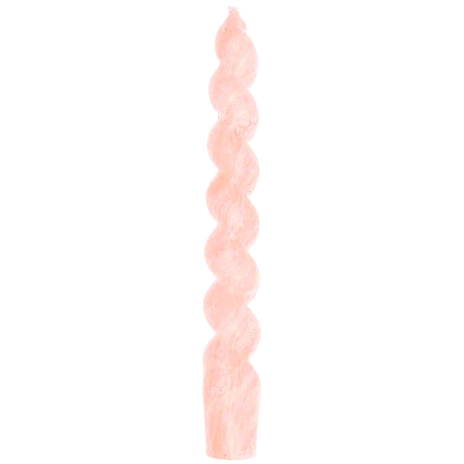 Spiralkerze | 18,5cm marmoriert