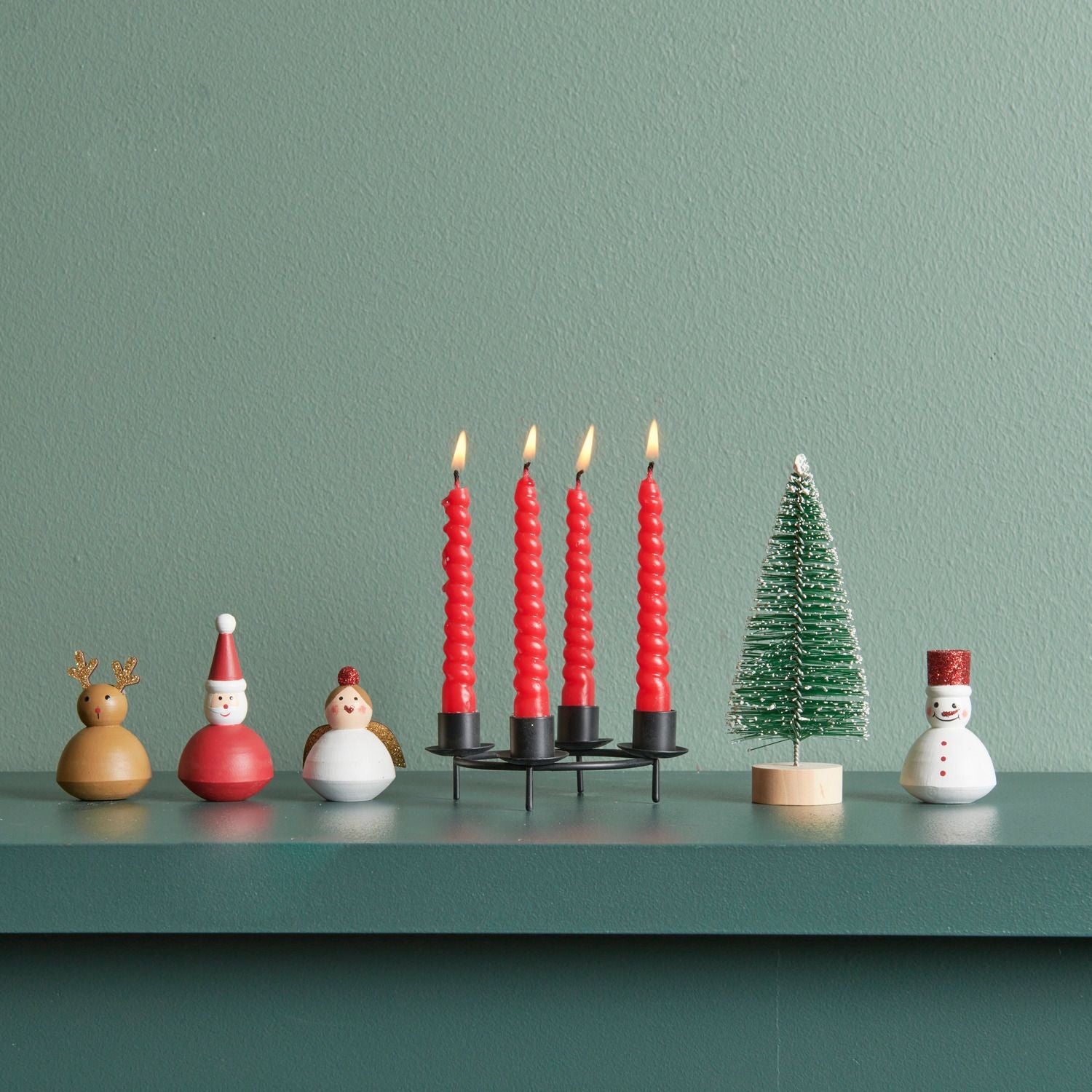 Spiralkerzen  10cm | Rot