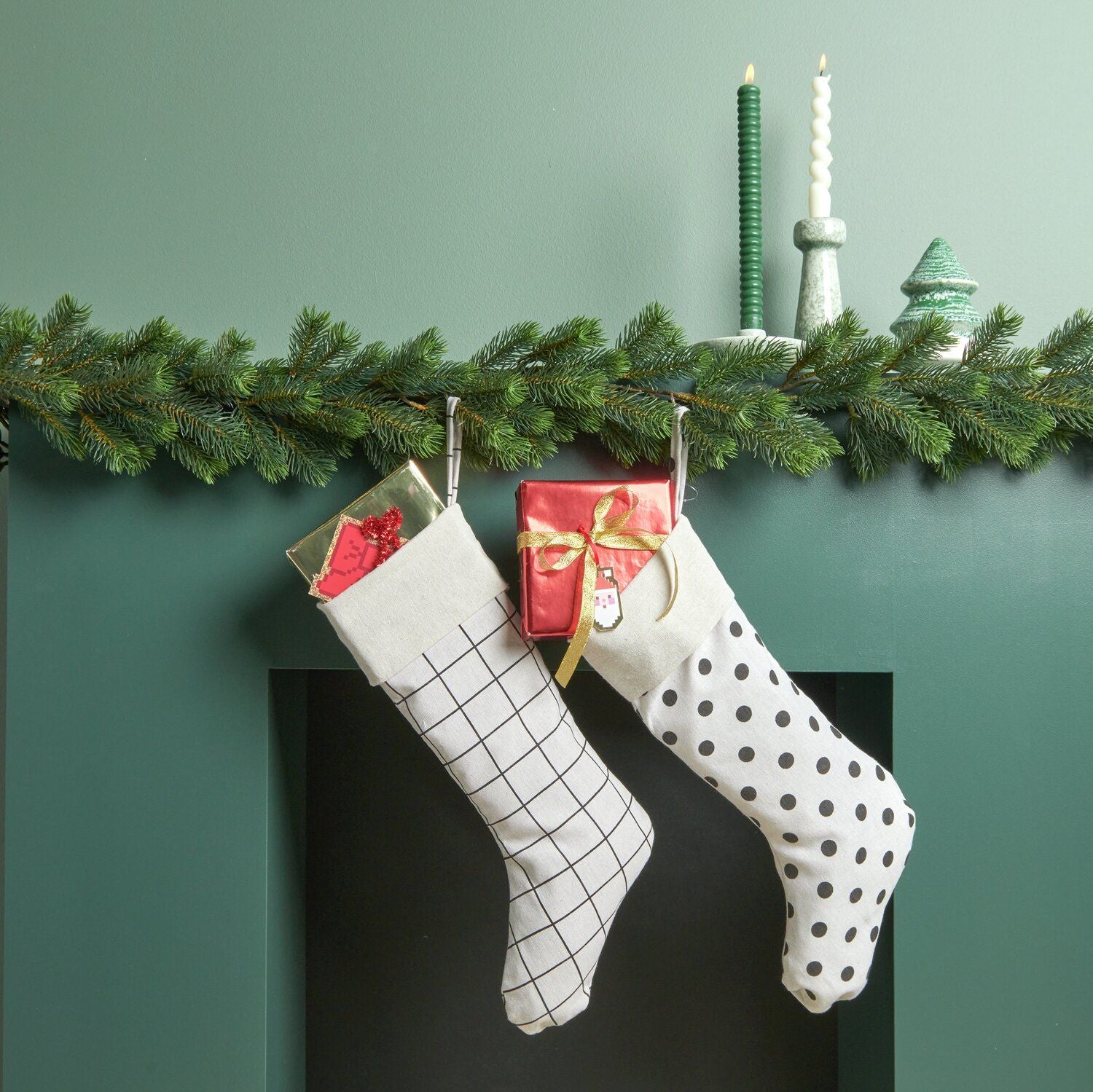 Weihnachtssocke | gepunktet