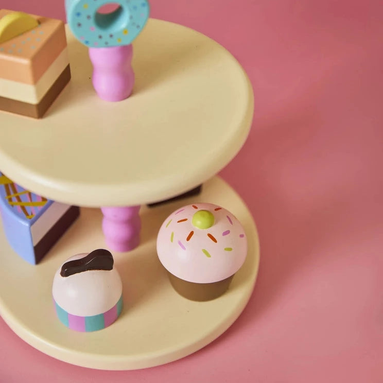 Kinderspielzeug | Kuchenständer mit Gebäck 6-teilig