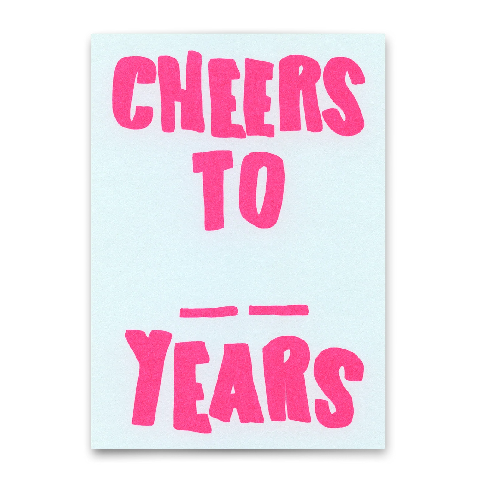 Postkarte | Cheers to X years