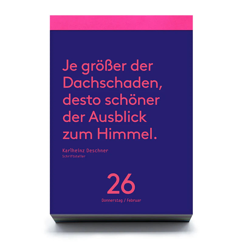 Tagesabreiskalender | Denkpause 2026
