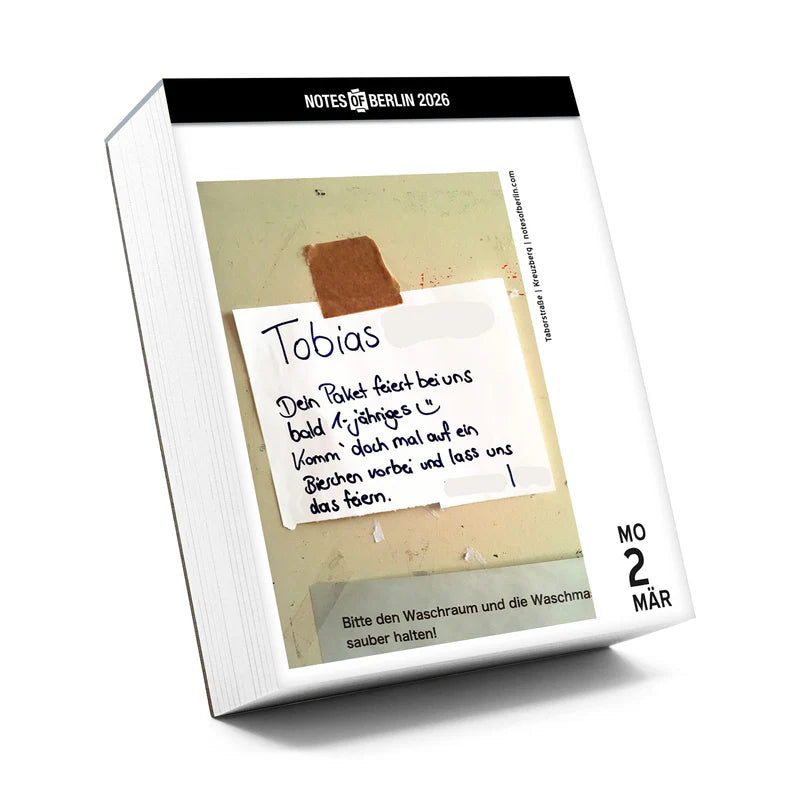 Tagesabreiskalender | Notes Of Berlin 2026