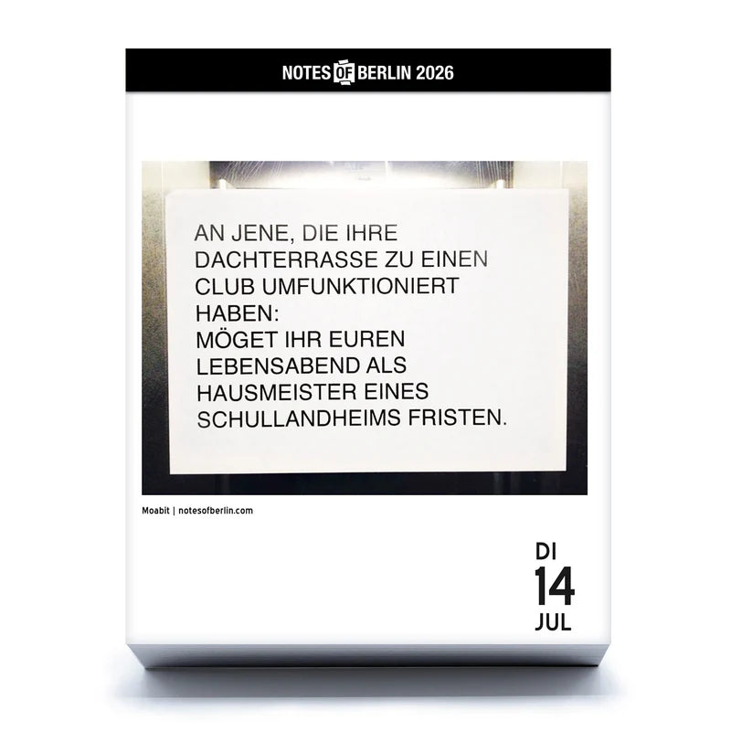 Tagesabreiskalender | Notes Of Berlin 2026