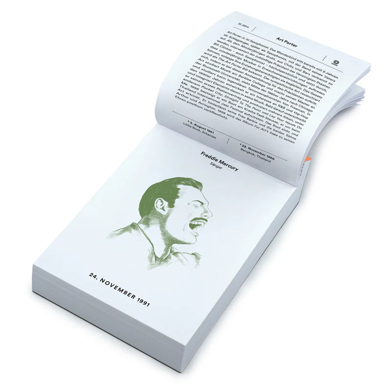 Tagesabreiskalender | The Famous Die Young