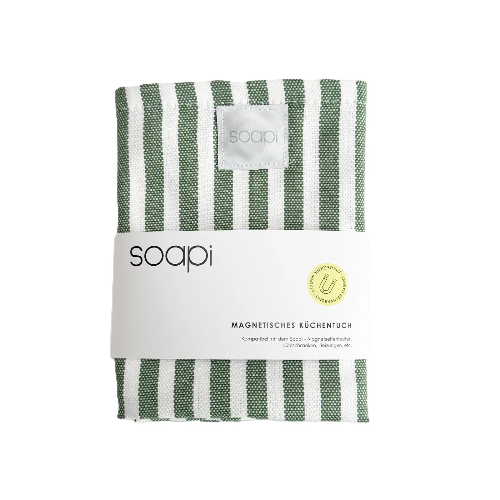 Magnetisches Küchentuch | Gestreift Grün