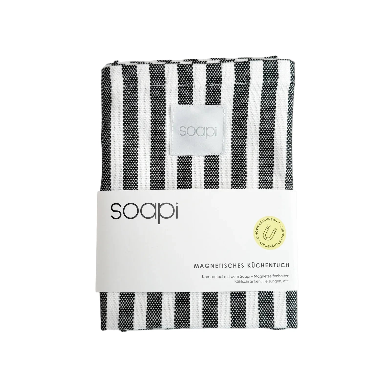 Magnetisches Küchentuch | gestreift schwarz
