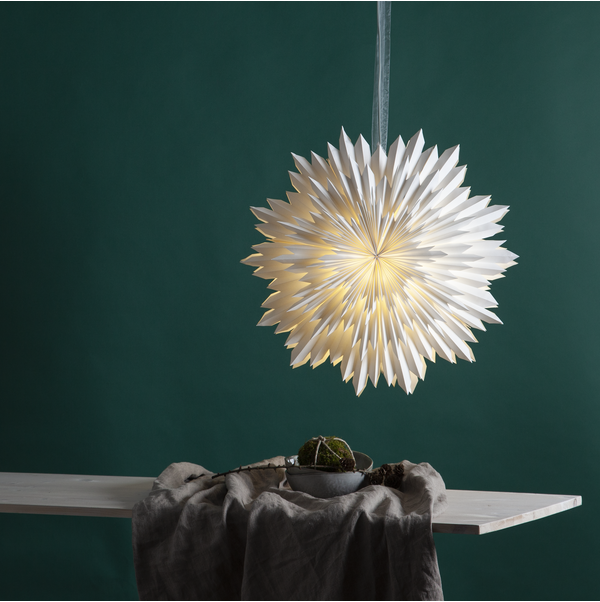 Papierstern Ice 50 cm | Weiss