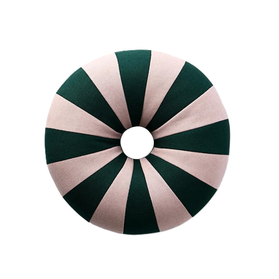 Kissen Float | Dunkelgrün/Rosa