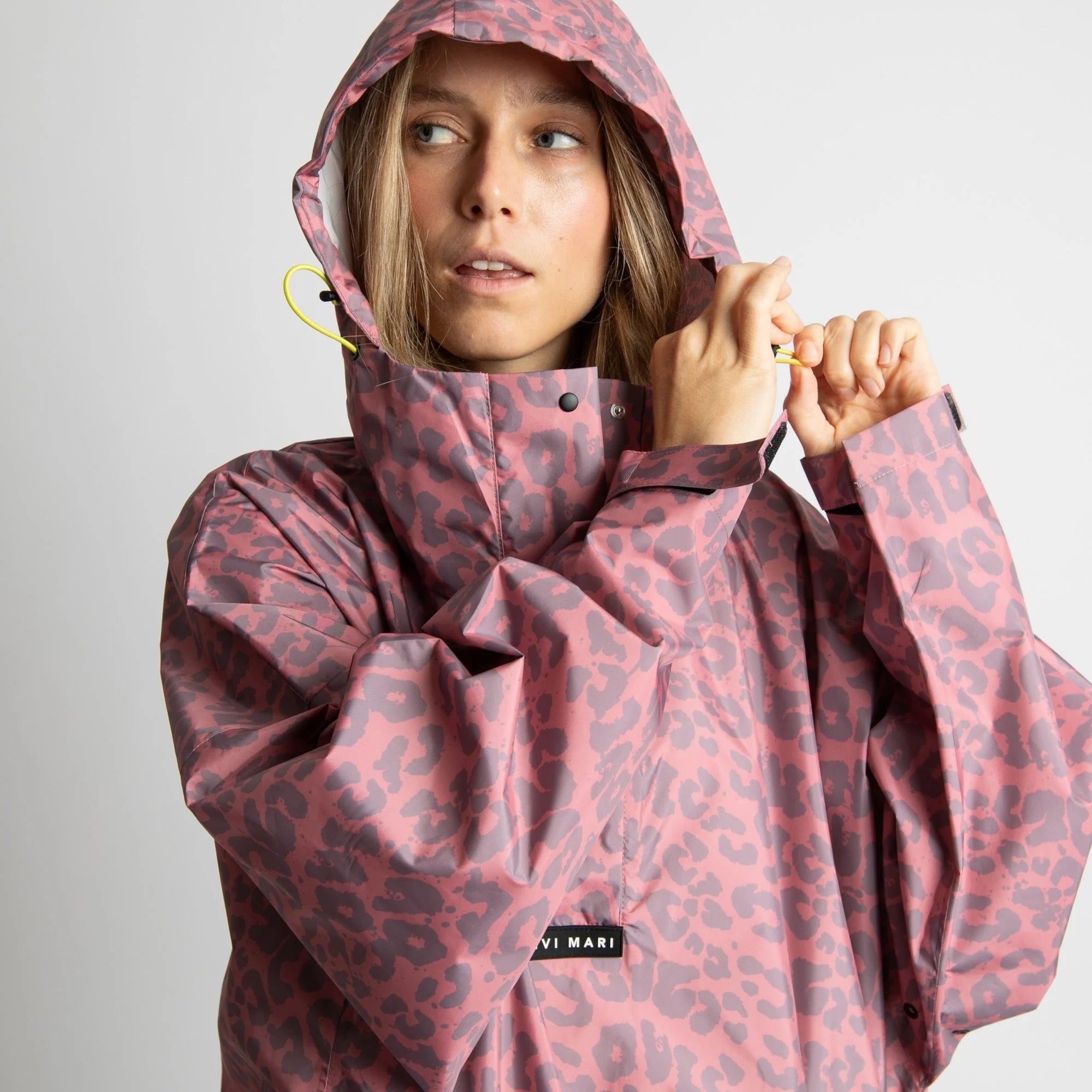 Regenponcho Leo Splashes | Ash Plum/Light Berry