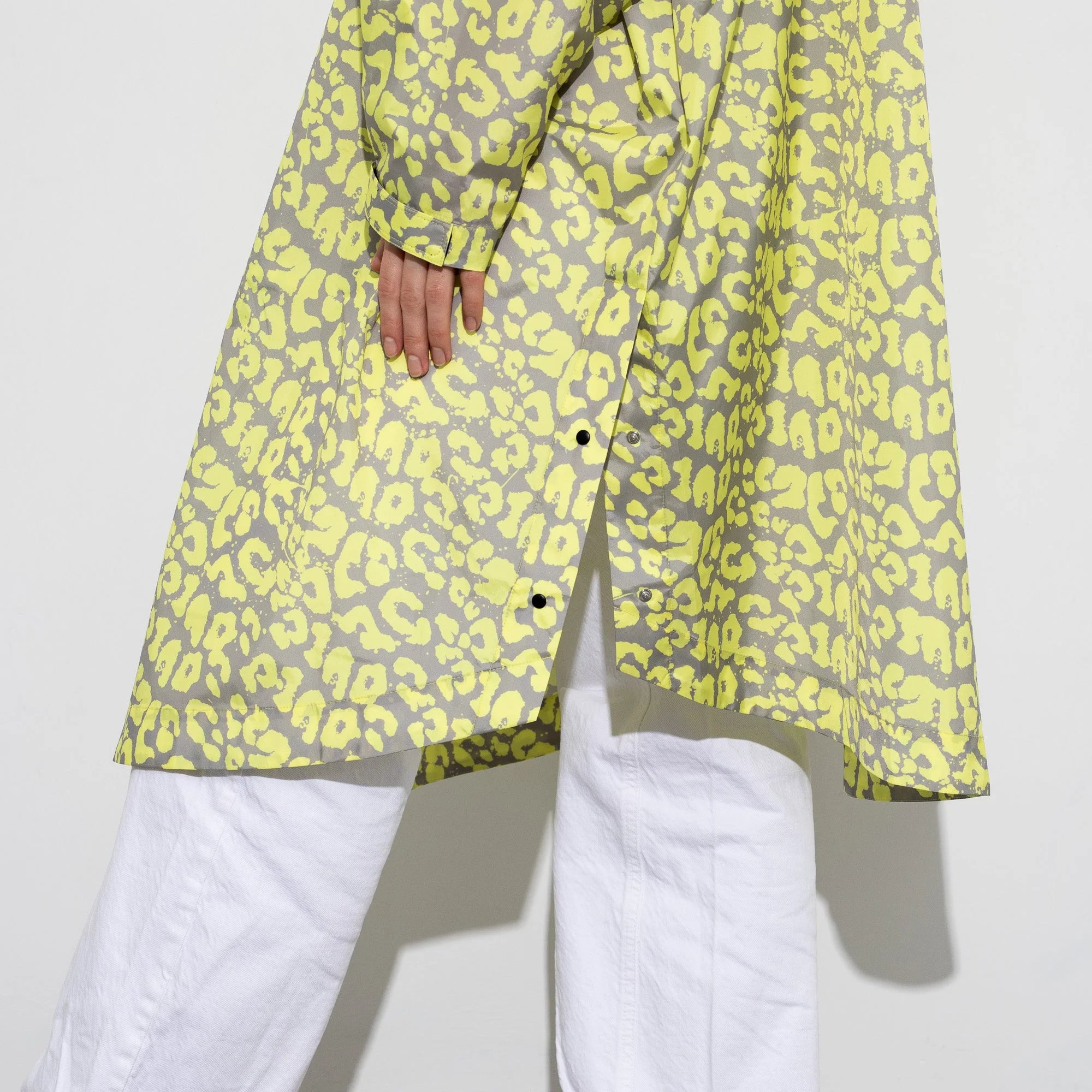 Regenponcho Leo Splashes | yellow/grey