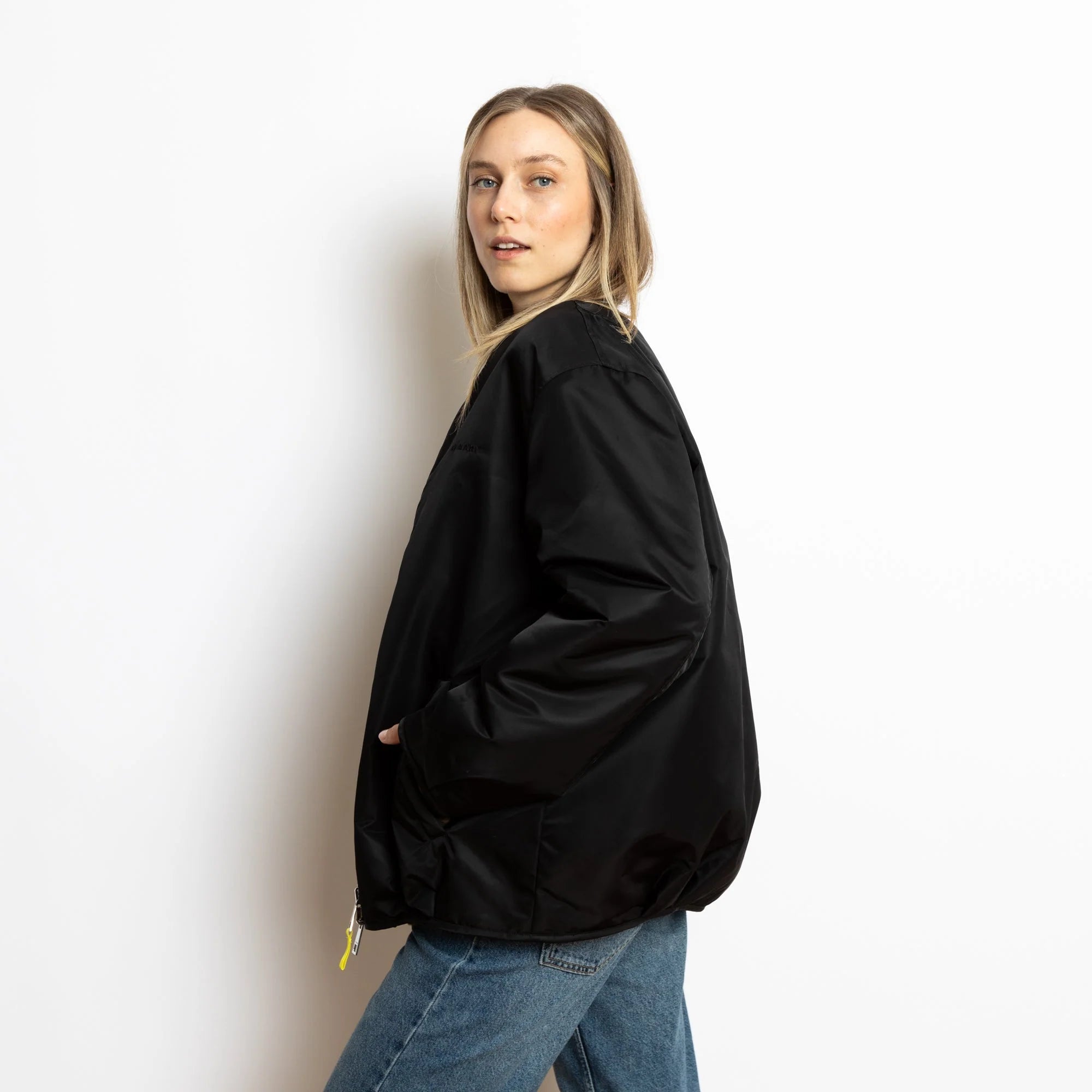 Reversible Bomber Jacke | Black/Leo Black-Sand