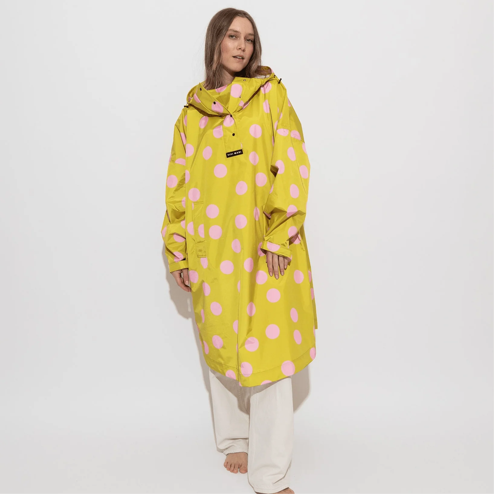 Regenponcho Dots | Citrus/Rosé
