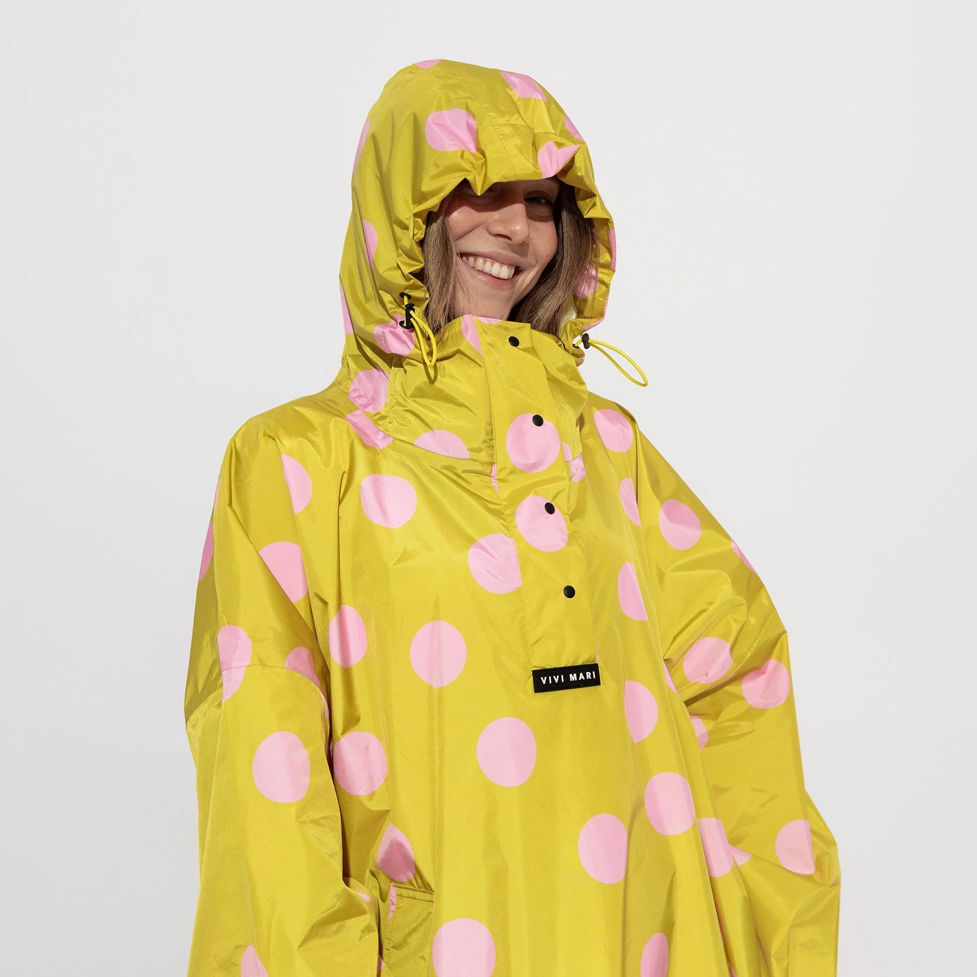 Regenponcho Dots | Citrus/Rosé