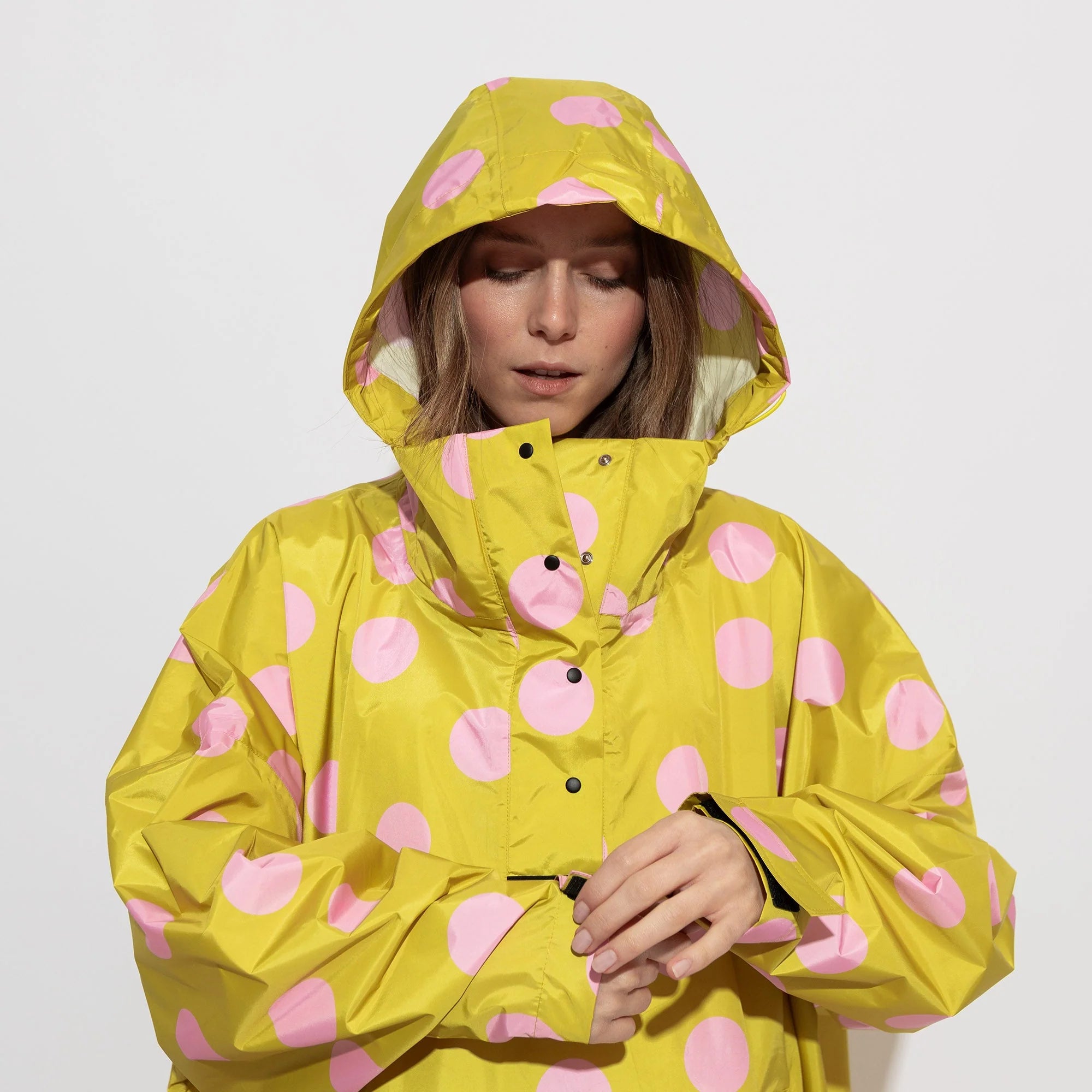 Regenponcho Dots | Citrus/Rosé