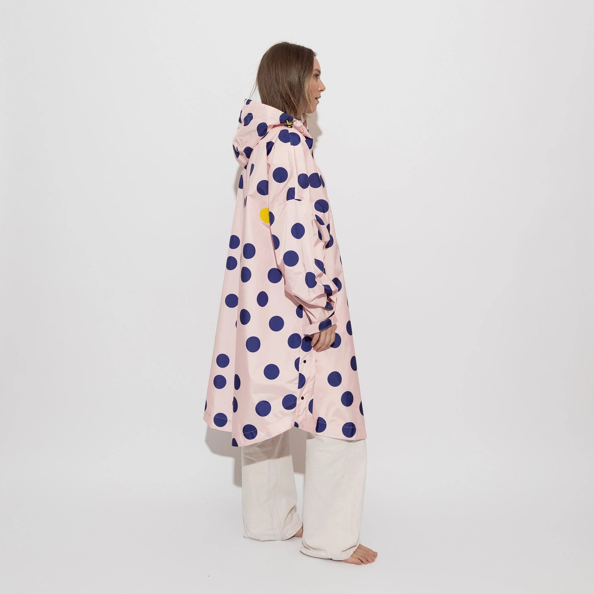 Regenponcho | Dots | powder/blue