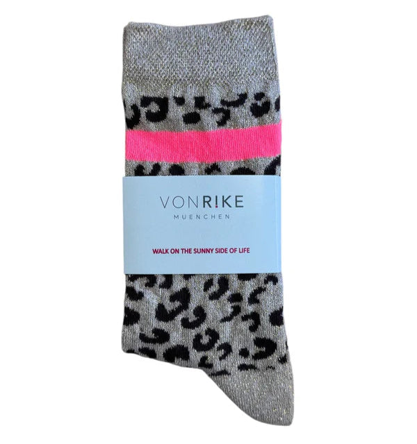 Socken | Leo Glitzer Beige