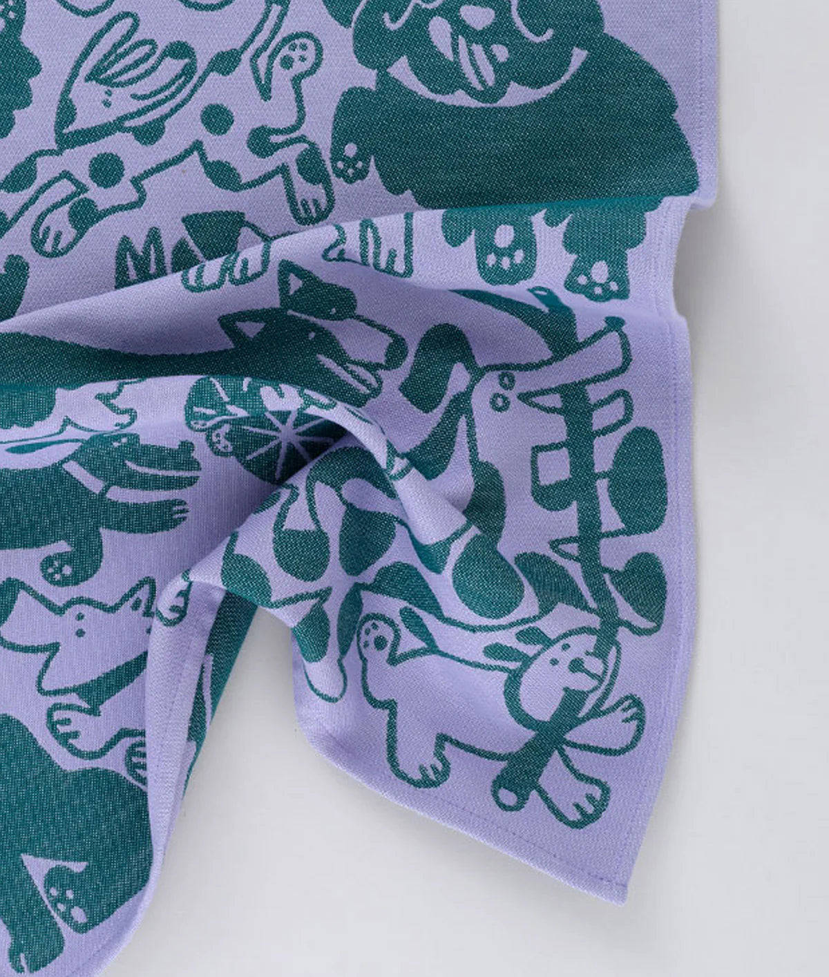 Geschirrtuch | Dogs Day Out Lilac/Grün