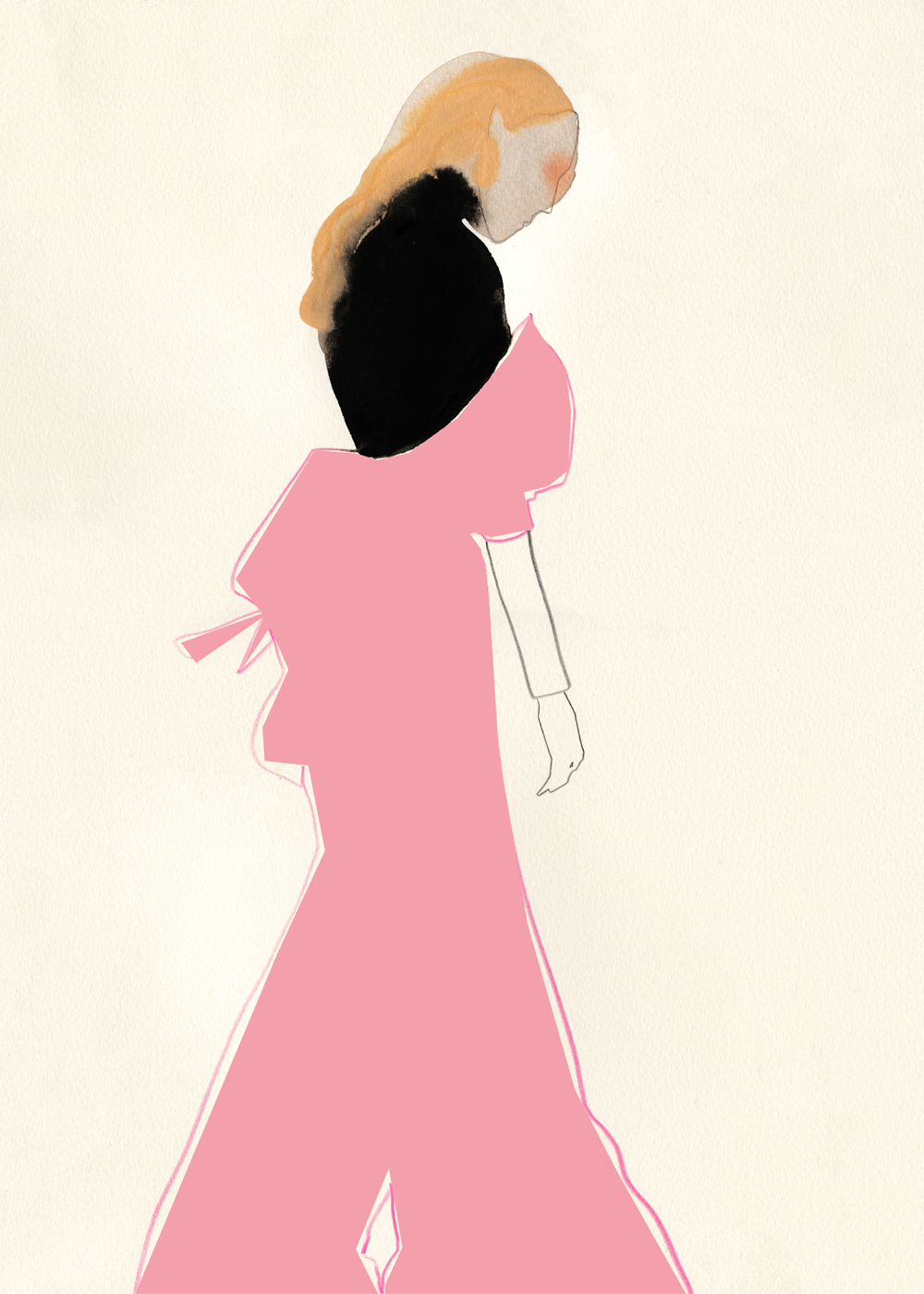 Print Poster | Pink Dress - 30x40