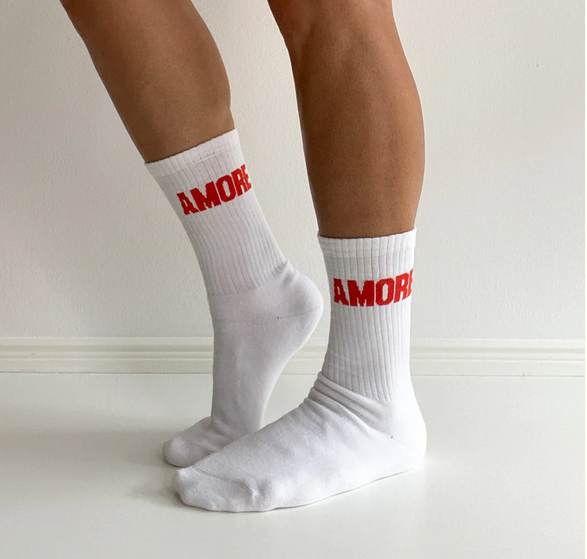 Socken AMORE | weiß