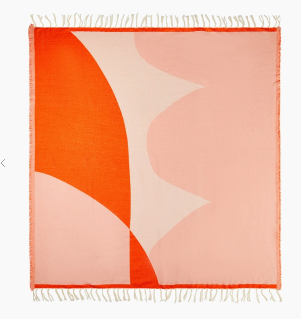 Kuscheldecke Decke aus Merinowolle Shapes | Rot