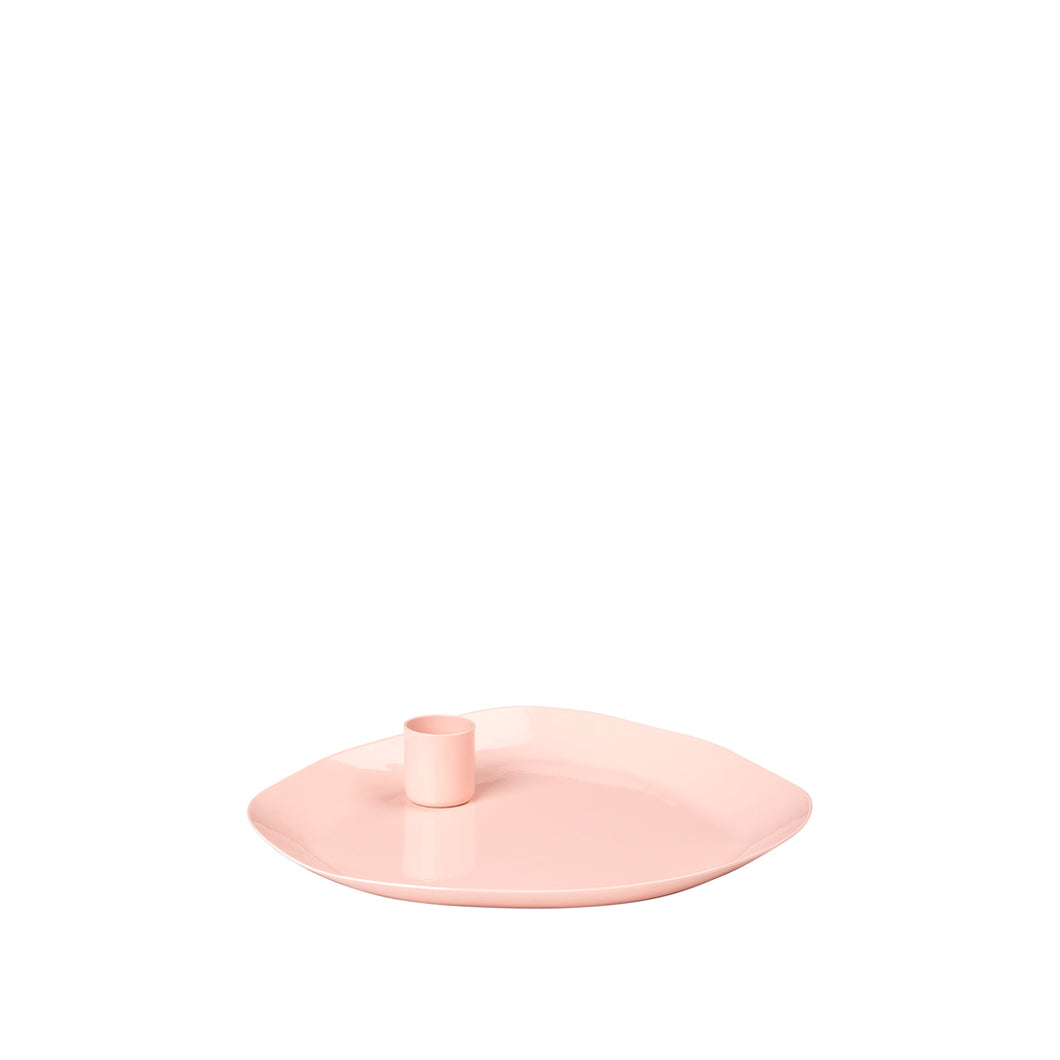 Kerzenplatte Kerzenständer MIE Broste Copenhagen  | rosa