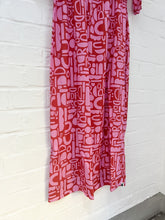 Lade das Bild in den Galerie-Viewer, Damen Midi Kleid - CORA ro|rosa 3/4
